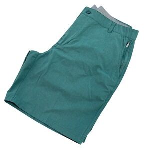 Swannies Golf Mens Shorts Teal Green Size 38 Celebrate Pars Performance Athletic